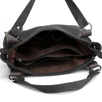 Dam Axelväska Rymlig Urban Stil Textil-4