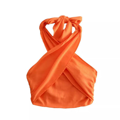 Dam Kort Rörskamisol Snörning Bomull-2