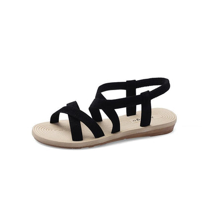 Dam Sandaler Tvärbälten Icke-Glidsula Syntetisk Komfort-6