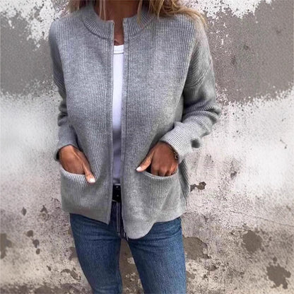 Herrjacka Vinter Ståkrage Dragkedja Polyester Casual-2