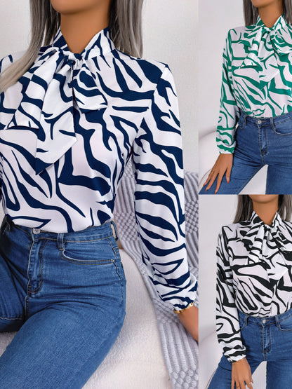 Herrskjorta Långärmad Randig Polyester Modern Design-2