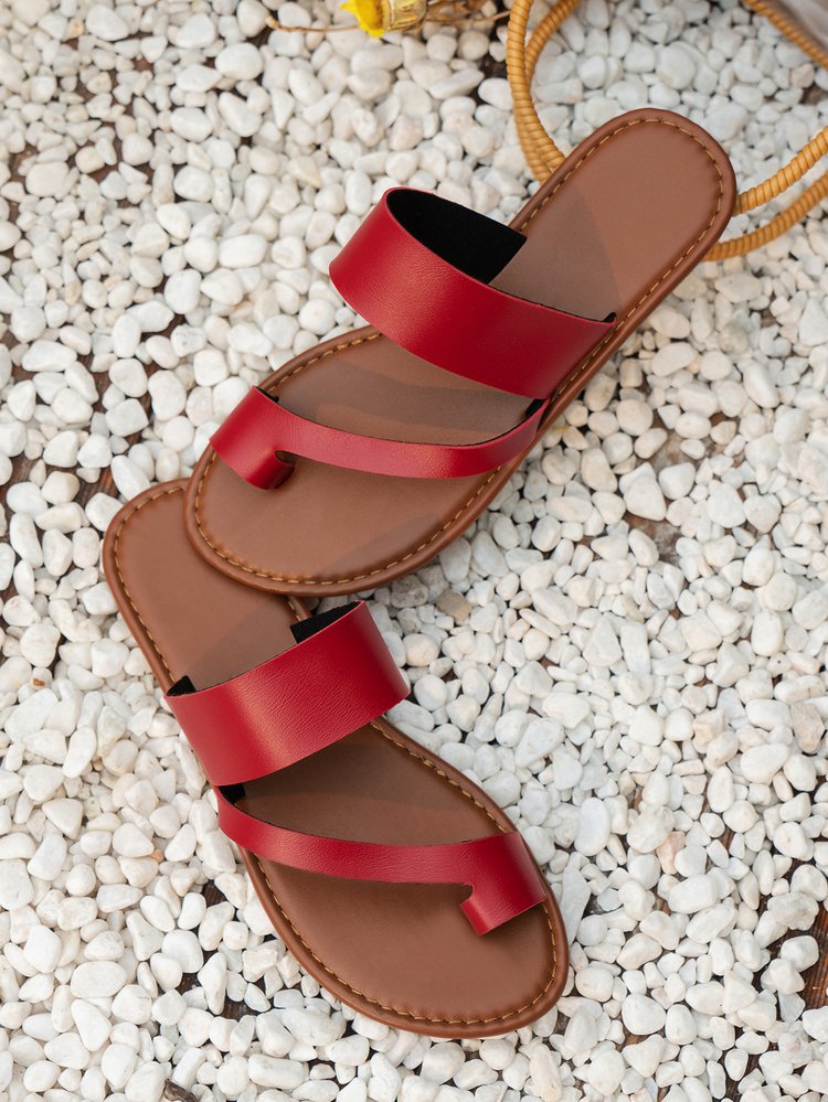 Kvinnors Öppna Tå Mules i Syntetiskt Läder med Korsbandsdesign – Bekväm och Trendig för Sommar 11