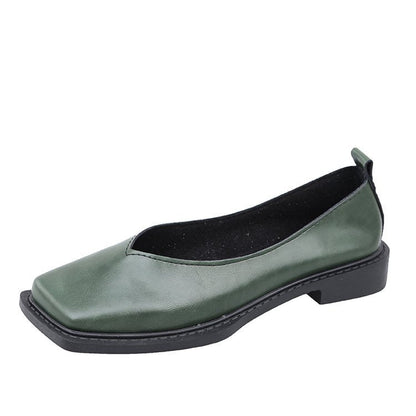 Svarta Ballerinaskor Dam med Spetsig Tå och Icke-Slip Gummisula för Elegant Komfort 1