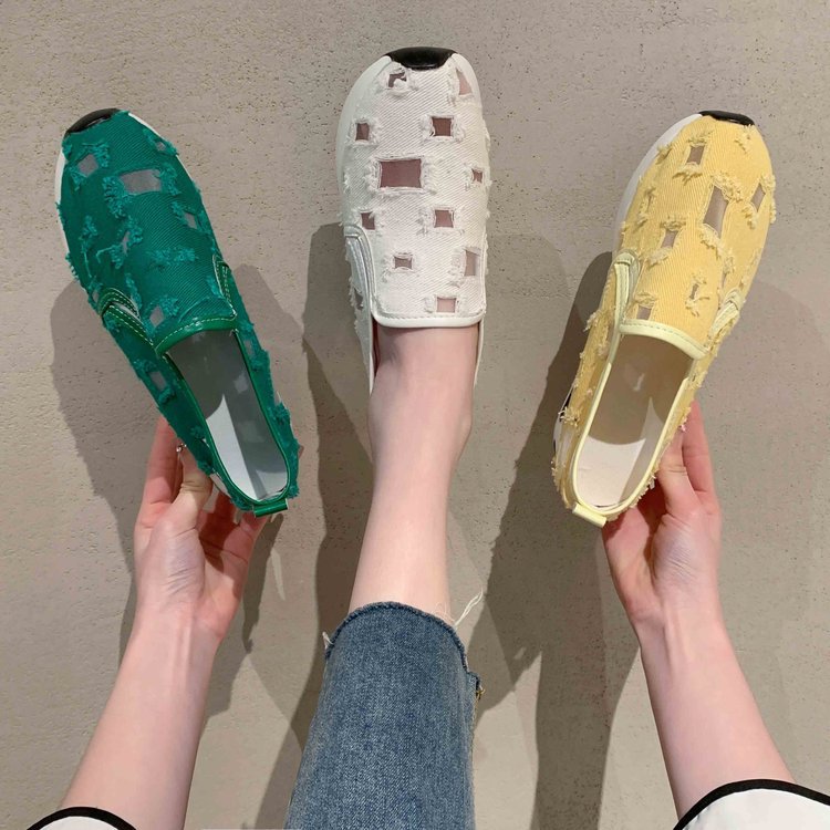 Kvinnors Sneakers Slip-On Andningsbart Material Avslappnad Design 5