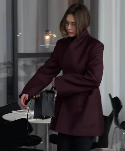 Asymmetrisk Blazerklänning för Kvinnor i Högkvalitativt Tyg – Elegant och Mångsidig för Arbete och Kvällsevenemang 10