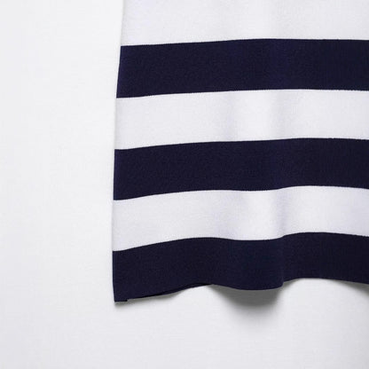 Kvinnors Klänning Chic Krage Ränder Stretchigt Tyg 4