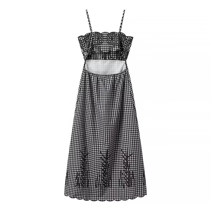Dam Maxiklänning Blommig Design Flödande Material 2