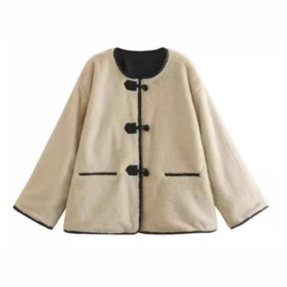 Damen-Steppjacke mit Knopfdetails und großen Taschen – weich und warm, maschinenwaschbar, erhältlich in S-XL 6