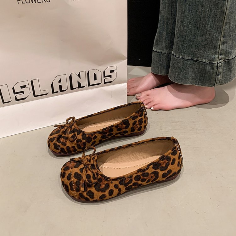 Bequeme Ballerina Schuhe mit Leopardmuster – Molle Innenfutter und Flexible Sohle für Damen 1