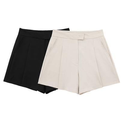 Damer Korta Byxor Högmidjade Polyester Capri Street Fashion-2