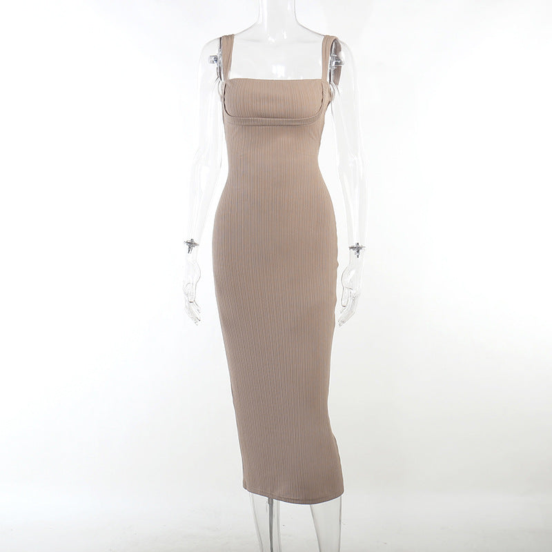 Fina Damklänningar Långärmad Fyrkantig Halsringning i Stretchmaterial – Eleganta och Smickrande för Alla Tillfällen 9