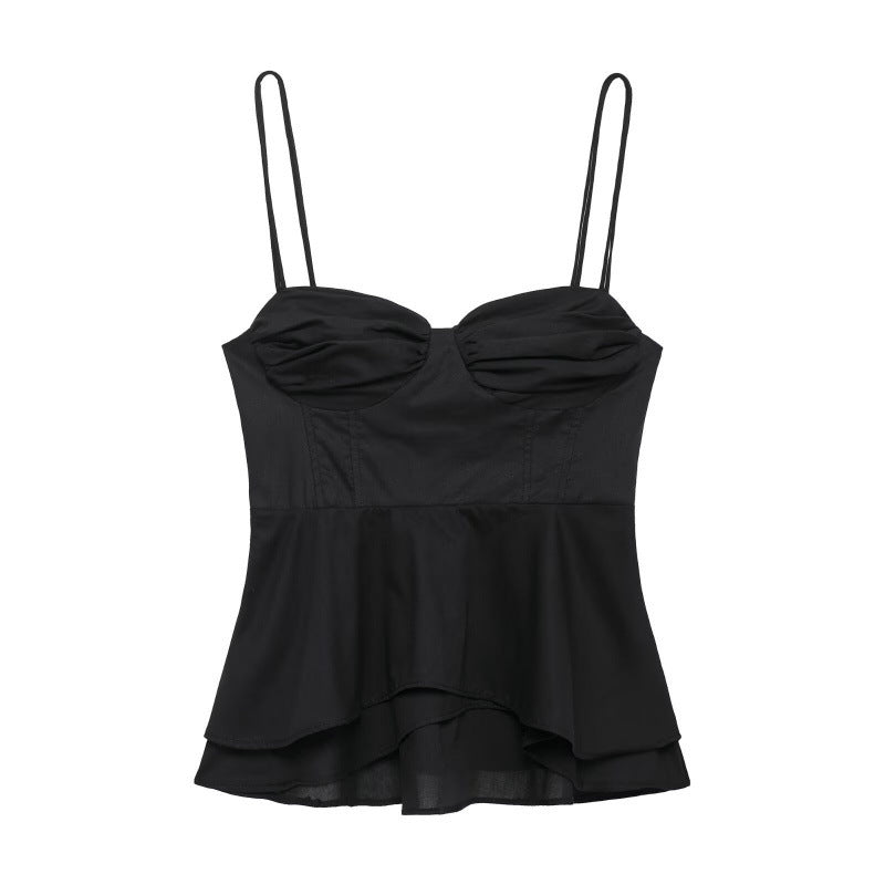 Dam Korsett Topp Streetwear Polyester 3D Effekt Extra Långa Ärmar-4