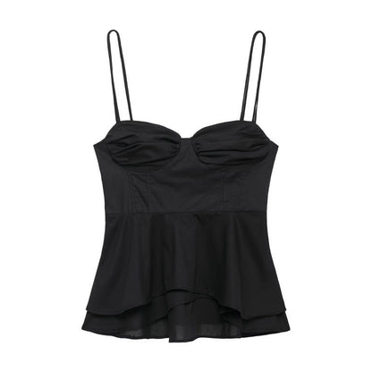 Variant image for Dam Korsett Topp Streetwear Polyester 3D Effekt Extra Långa Ärmar-5