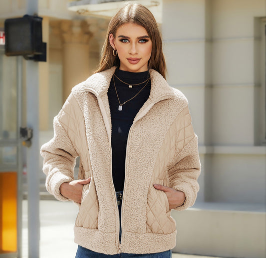 Damjacka Zip-up Avslappnad Lättviktig Polyester-1