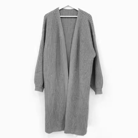 Svart Kappa Dam Långärmad V-ringad Polyester Elegant Loose Fit-5