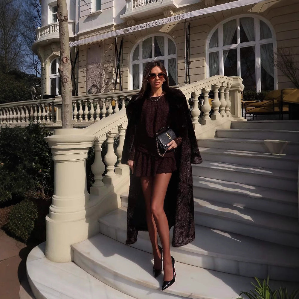 Kvinnors Miniklänning med Ruffle Design – Andningsbart Tyg, Skräddarsydd Silhuett, Flera Färger, Maskintvättbar 4