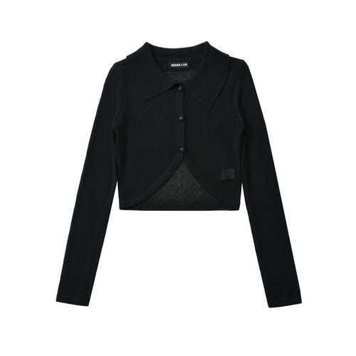 Dam Kort Kofta Patchwork Design 100% Bomull-1