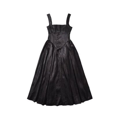 Kvinnors Aftonklänning Veckad Design Med Midjebälte Andningsbart Tyg 6