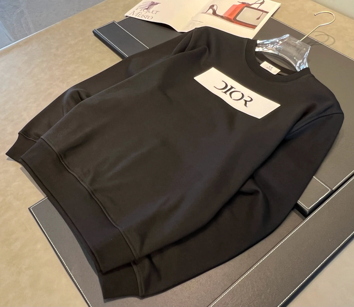 Herr Rundhals Tröja Tjock 100% Bomull-3