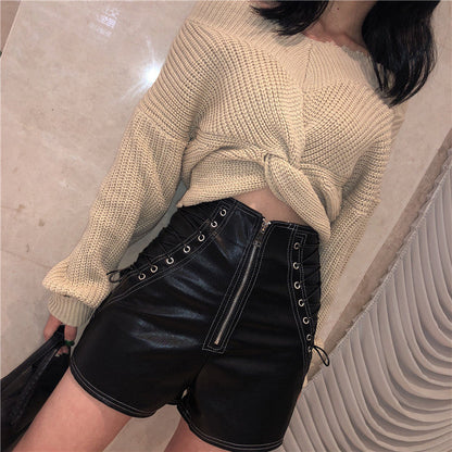 Dam Shorts Kryssoverdragning Tight Akryl-1