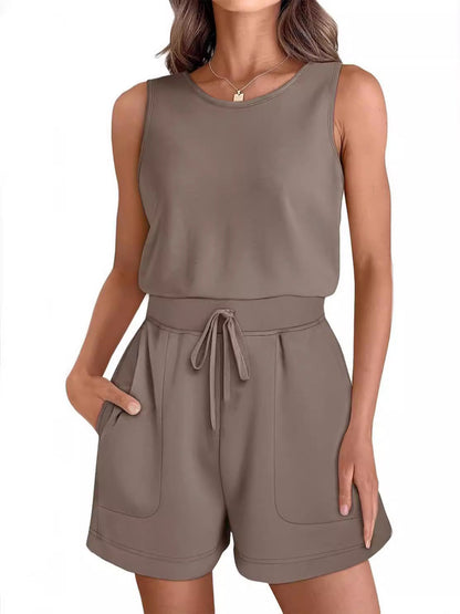 Dam Sport Overall Med Fickor Högkvalitativt Tyg-4