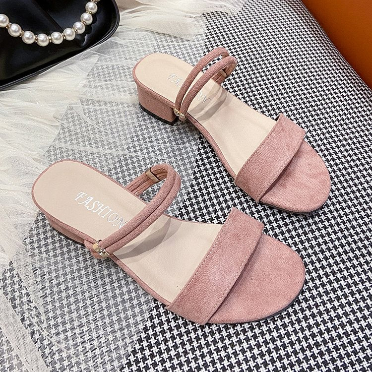 Dam Sandaler Dubbelband Mjuk Tyg Tåavskiljare 8