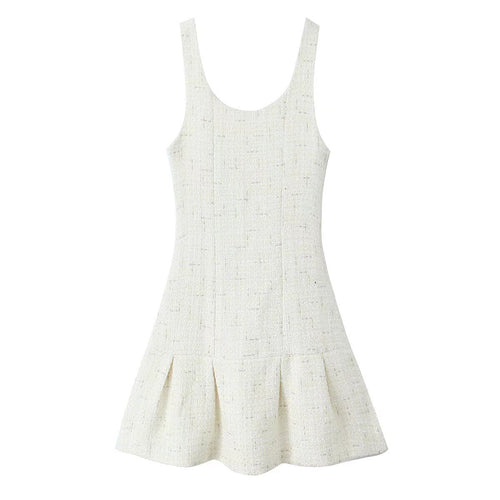 Kvinna Mini Klänning Spaghetti Band Polyester-1