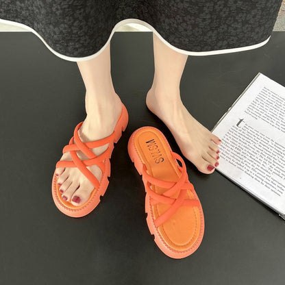 Kvinnors Öppna Sandaler Trendig Design Lätt Material 8