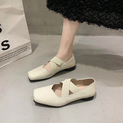 Dam Ballerina Skor Elastisk Design Hållbara Material 5