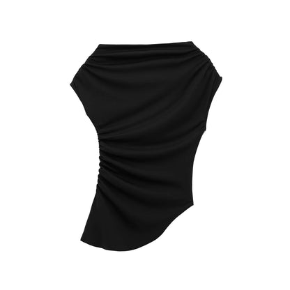 Snygga Damtoppar med Lindad Design och Elastisk Passform – Andningsbart Material för Vardags- och Festbruk 3