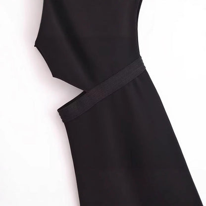 Kvinnor Asymmetrisk Wrap-Klänning V-Ringning Rüsch Detaljer Andningsbart Tyg-4