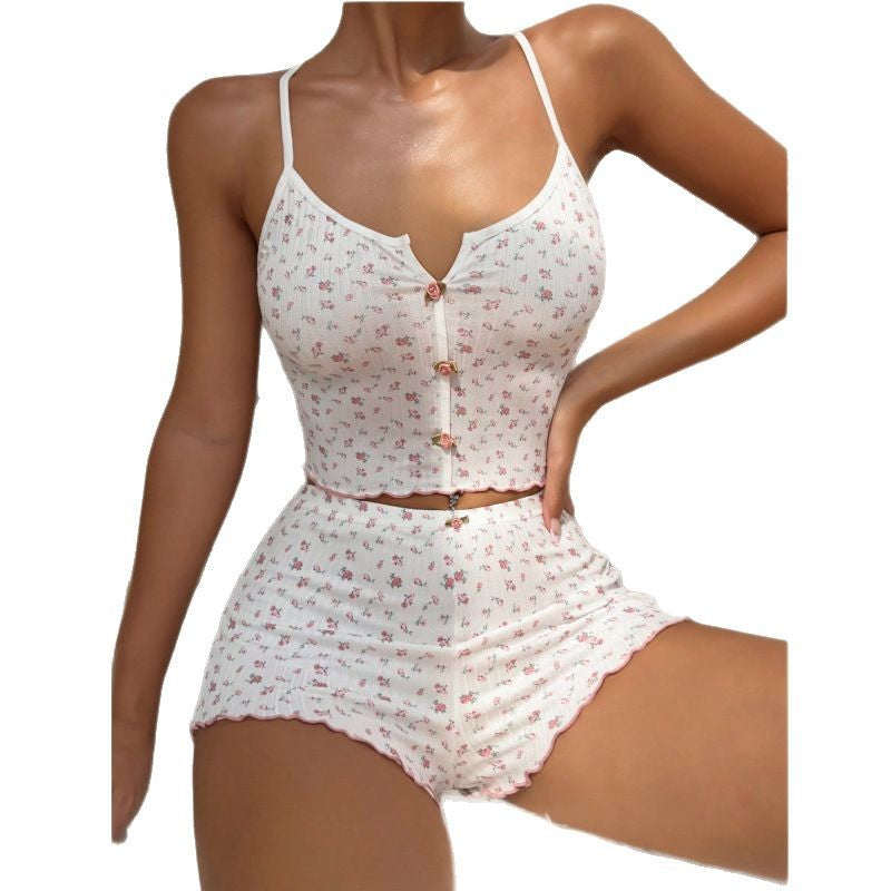 Dam Pyjamas Set Jacquard Camisole Polyester 4