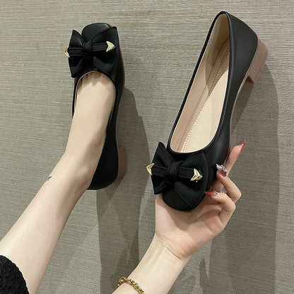 Kvinnors Ballerinas Elegant Slingdetalj Syntetiskt Läder-3