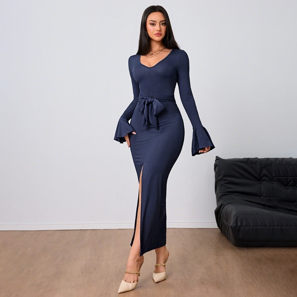 Variant image for Dams Långklänning Bodycon Elegant Högkvalitativt Tyg-1