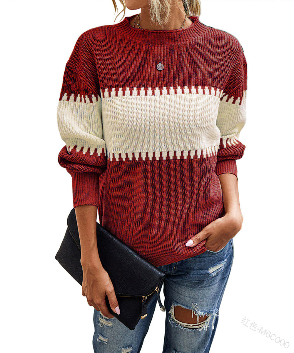 Variant image for Dam Sweatshirt Långärmad Rundhals Akryl Trendig Tjocktröja-6