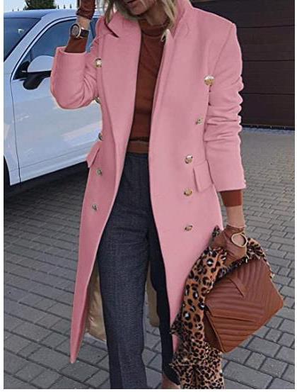 Variant image for Dam Dubbelknappad Ullrock Medellång Polyester-17