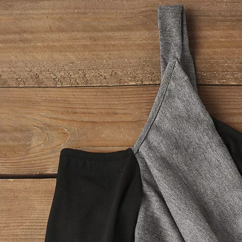 Dam Off-Shoulder Bodycon Klänning Färgblock Polyester för Fest eller Sommar-4