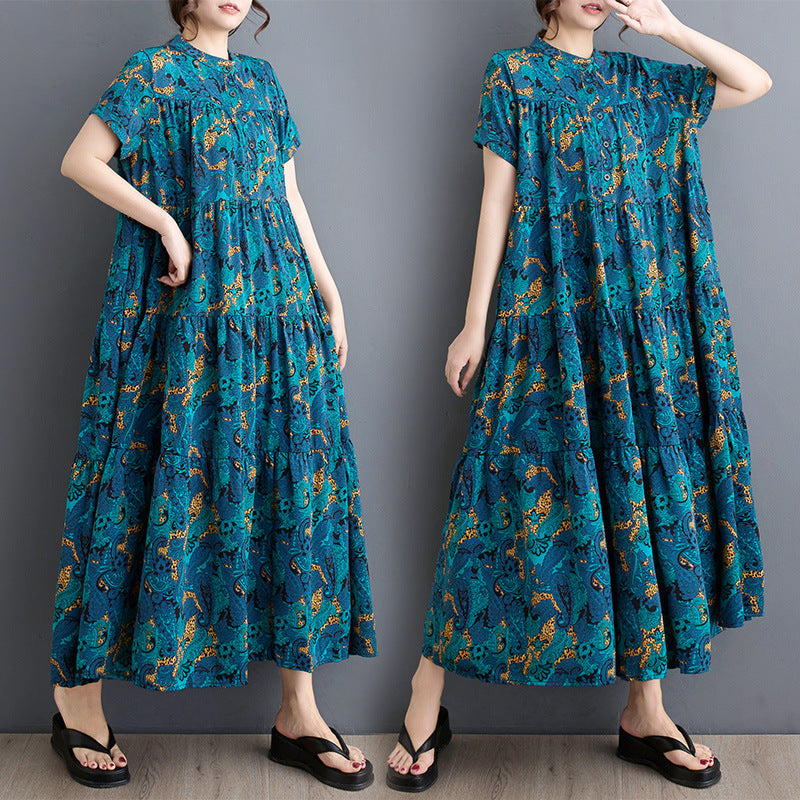 Variant image for Kvinnors Långklänning Flödesplicering Polyester för Fest och Bröllop-2