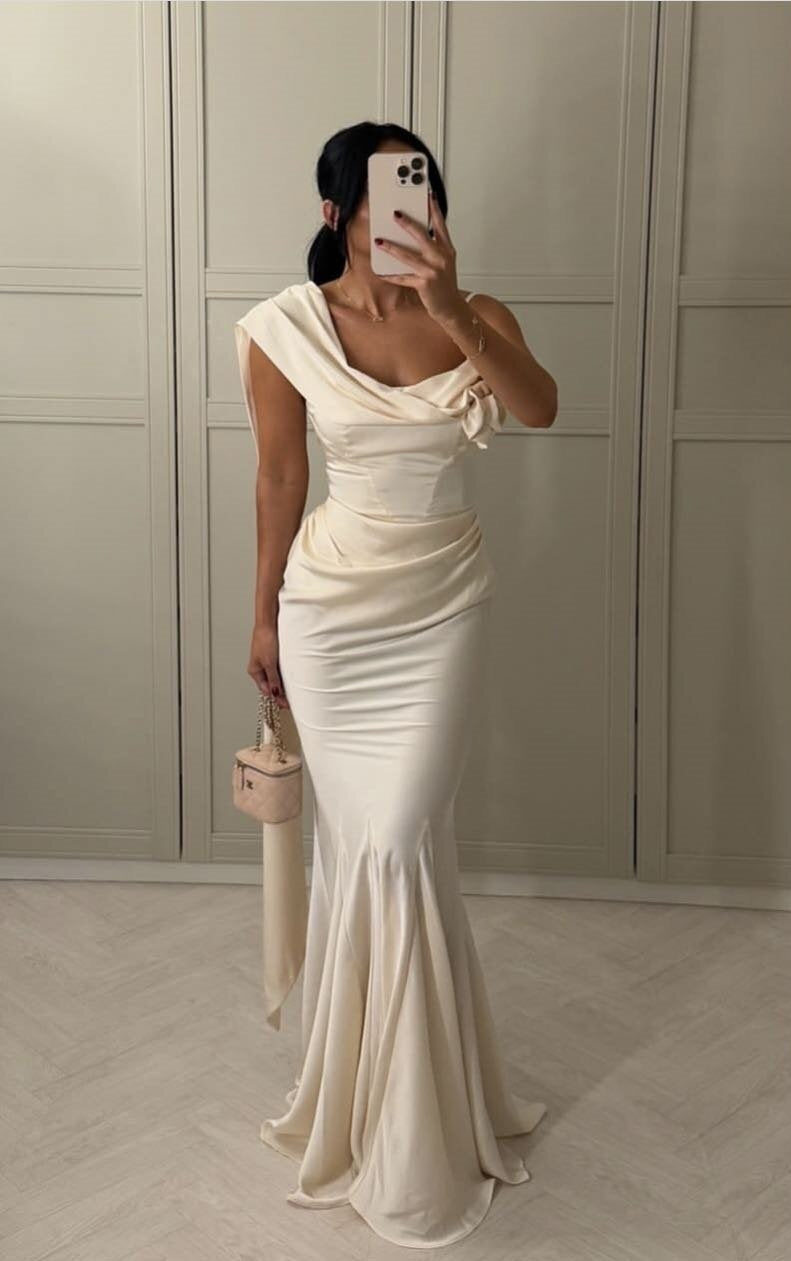 Variant image for Kvinnors Wrap Klänning Festlig Silhuett Mjuk Tyg-1