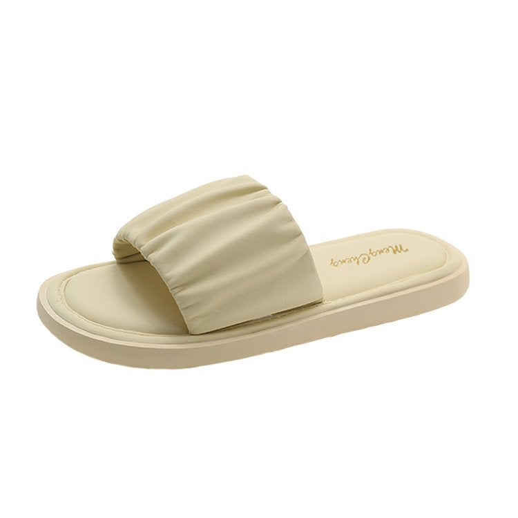 Kvinnor Pantoletter med Elastisk Överdel och Slip-Resistent Sula – Bekväm och Modern Design för Inomhus och Utomhusbruk 8