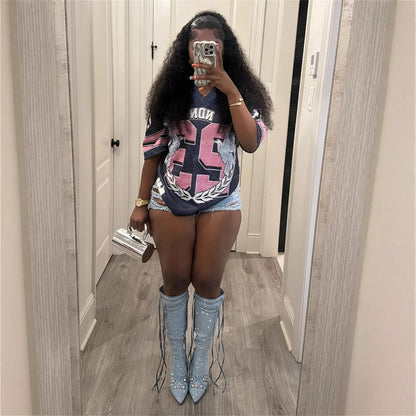 Herr T-shirt Kort Ärmar V-ringning Kvalitets Polyester Spandex-3