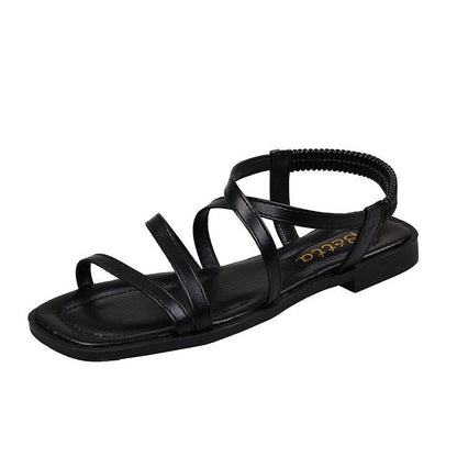 Kvinnors Platta Sandaler med Justerbara Remmar och Ergonomisk Fotbädd – Lätta och Bekväma För Sommaren 7
