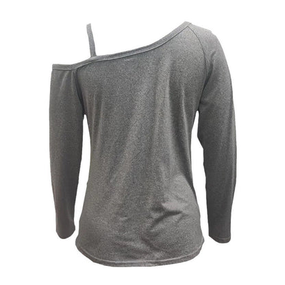 Herr Långärmad T-shirt Enfärgad Polyester Regelbunden Passform-5