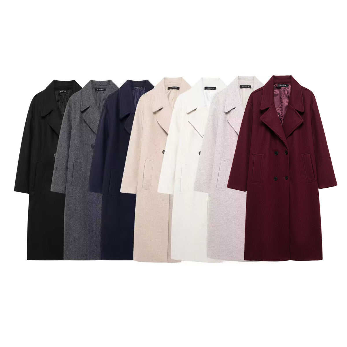 Dam Kappa Kort Dubbelknapp Polyester Med Vinghylsor-2