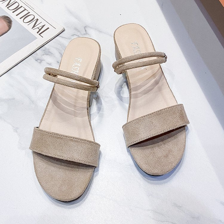 Dam Sandaler Dubbelband Mjuk Tyg Tåavskiljare 7