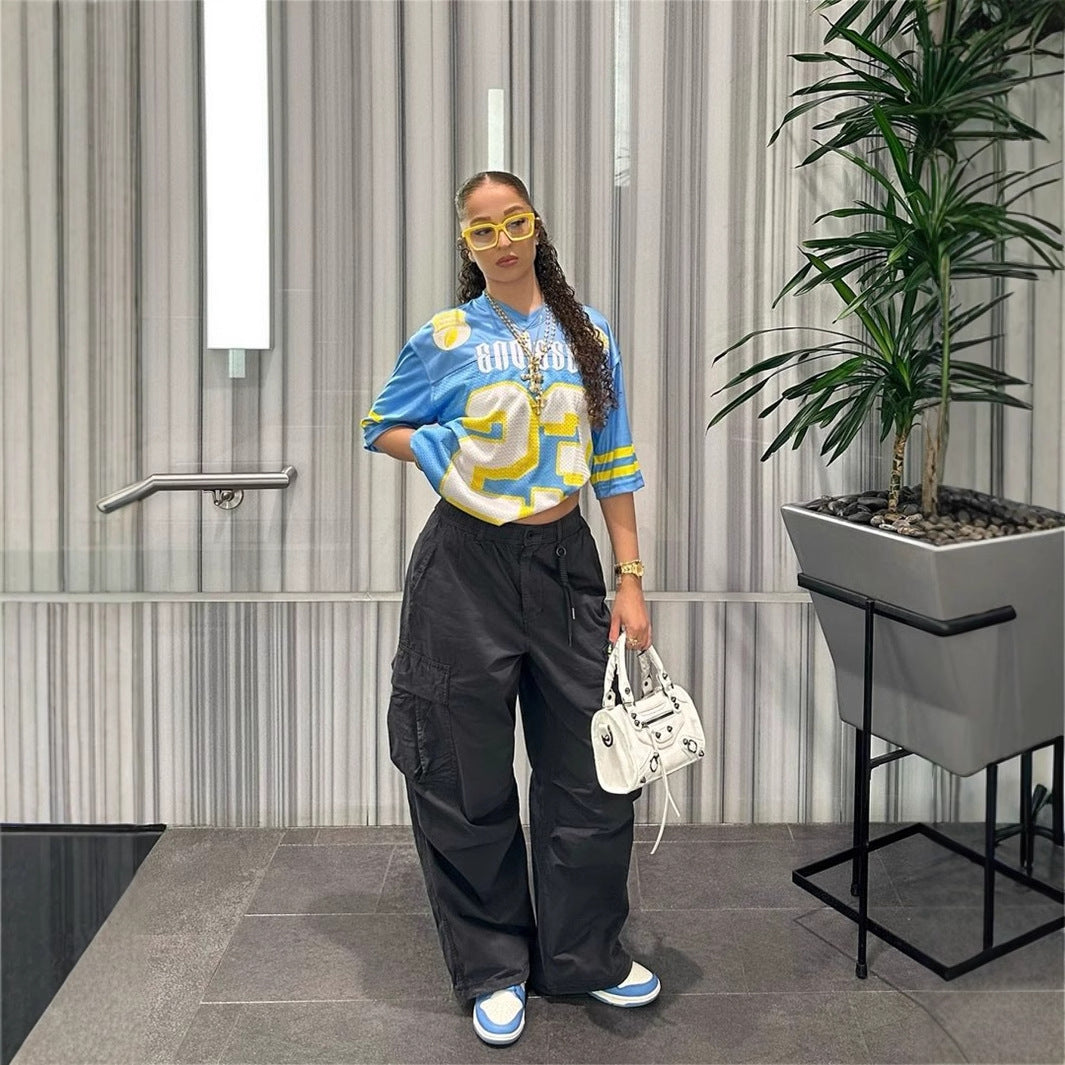 Herrar T-shirt V-ringad Färgblockering Polyester Spandex-4