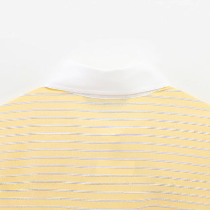 Dam Skjorta Långärmad Ränder 100% Bomull-4