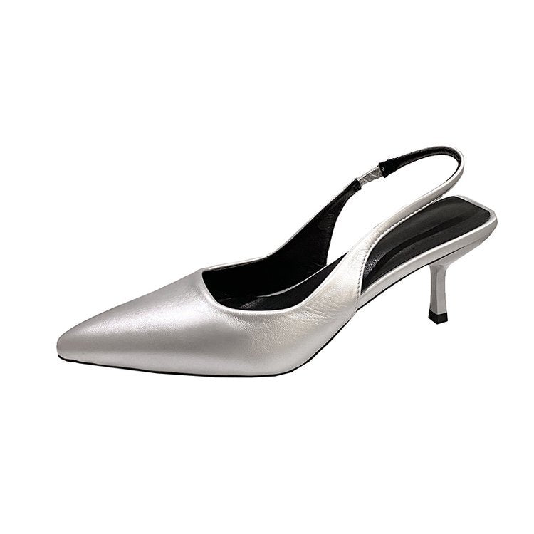 Kvinnors Slingback Pumpar Leopardmönster Syntetiskt Läder Blockklack 8
