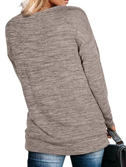 Dam Stickad Tröja Högkrage 100% Bomull-6