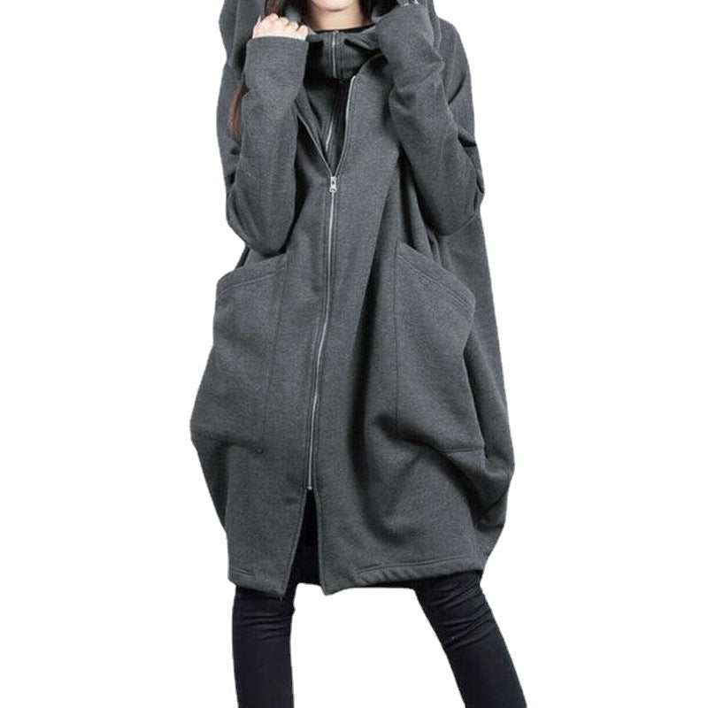 Kvinnors Casual Tröja Enkel Design 100% Bomull-5